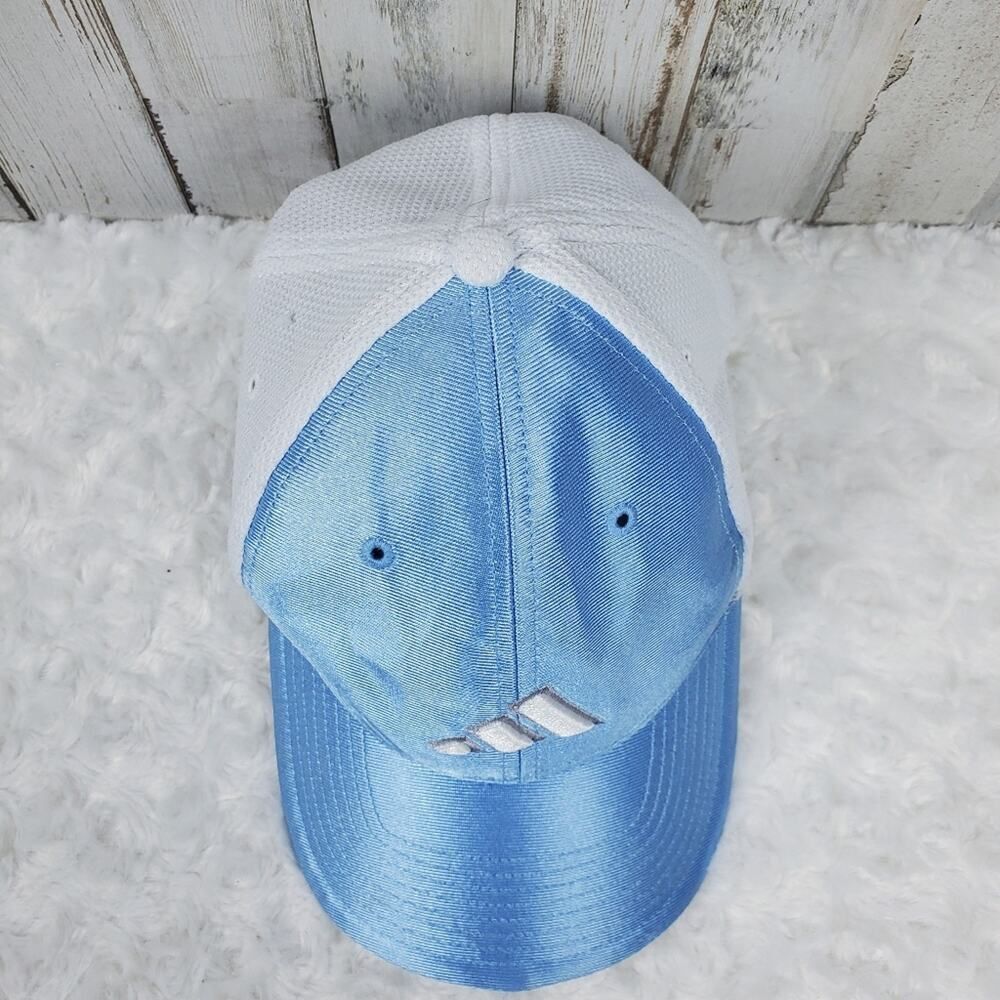 Adidas Fitted Colorblock Cap Blue White Size Small - Picture 4 of 9